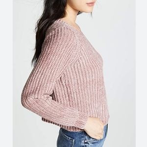 BB Dakota Pink Smooth Sailing Crewneck Chenille Sweater XS